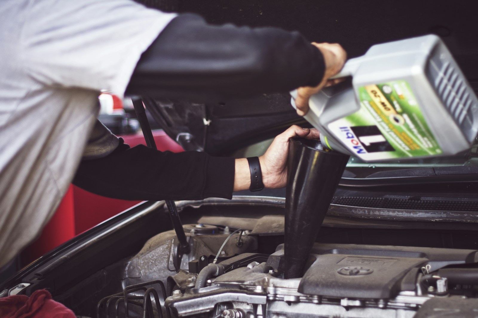 Automotive workshop prepared for careful vehicle repair